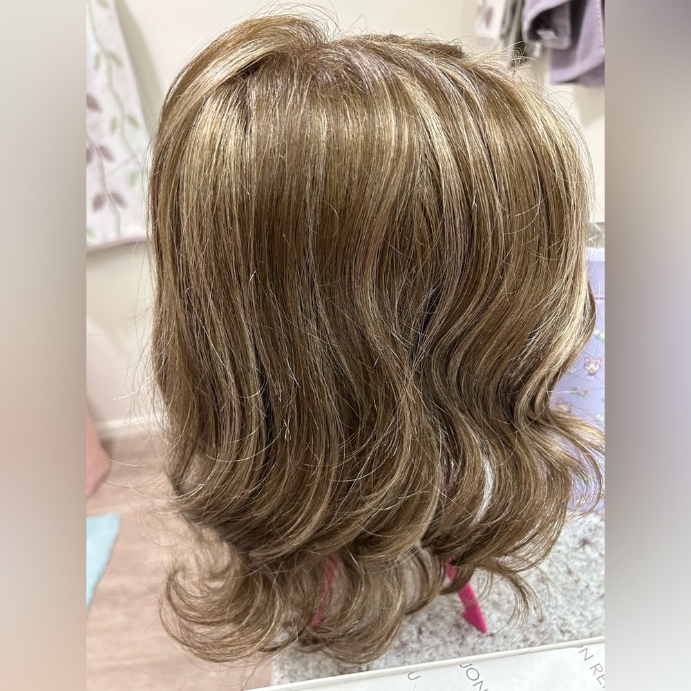 Jon Renau Top Coverage Wavy 12" | Lace Front Synthetic Hair Topper (Mono Top)